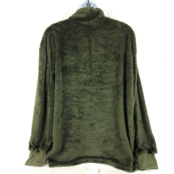 Women's Green OC Order Plus 1/4 Button Fleece Jack - Picture 6 of 7